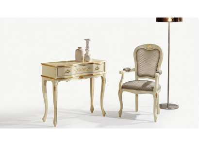 Send designer luxury baroque armchairs Italian wooden chair living room furniture