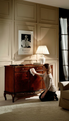 Luxury Italian wooden furniture dresser Italian living room