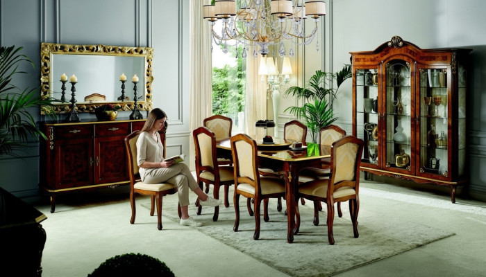 Complete Set Dining Table 6 Chairs Dining Room Suite Dining Set Table Furniture 7-piece