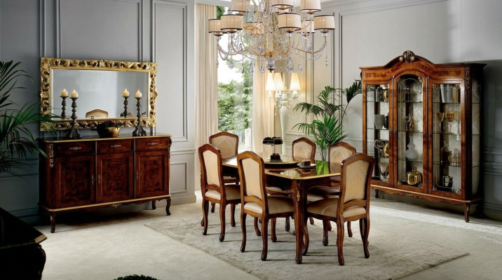 Complete Set Dining Table 6 Chairs Dining Room Suite Dining Set Table Furniture 7-piece