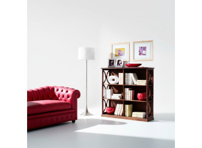 Designer luxury cabinets bookshelf brown classic wood Italian