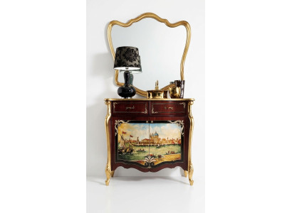 Italian chest sideboard hand-painted cabinet luxury sideboard Italian wood