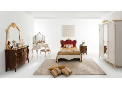 Italian furniture design luxury bed Swarovski crystal stones Baroque style beds