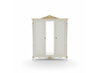Solid wood wardrobe Italian style furniture bedroom cabinet solid wood new