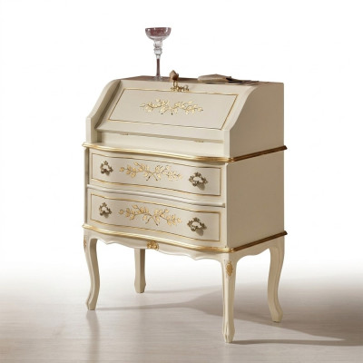 Design desk secretary writing office furniture wood tables office interior.