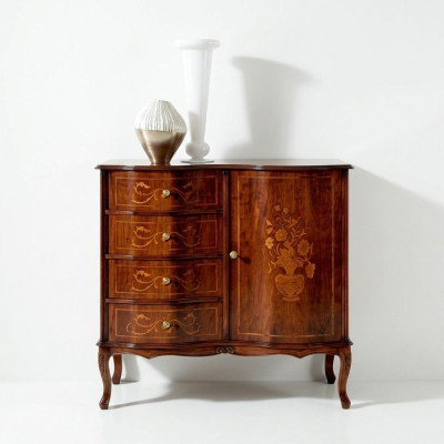 Luxury Designer Italian Wood Furniture Dresser Sideboard Baroque Style Sideboard