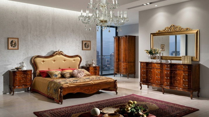 Classic Chesterfield bed furniture Swarovski stones double upholstered beds