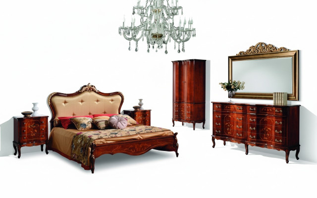 Classic Chesterfield bed furniture Swarovski stones double upholstered beds