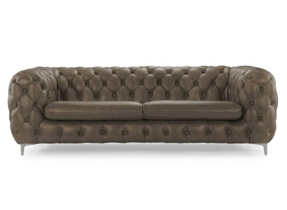 Chesterfield Sofa Brown XXL Big Leather Living Room Furniture 4-Seater Violet Yellow Green