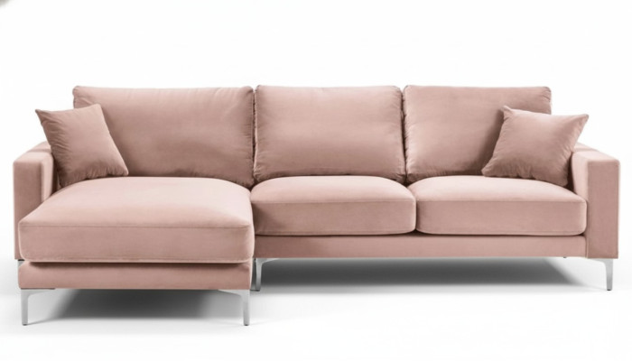 Textile fabric Chesterfield sofas creative furniture living room corner sofa pink XXL large