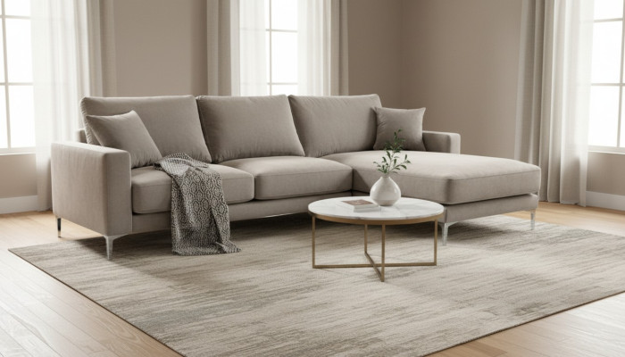 Beige corner sofa fabric living room design couches upholstery sofa sofas corner set new