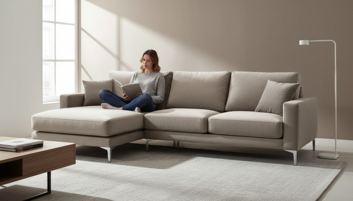 Sofas Fabric Living Room Design Couches Upholstery Sofa Gray Corner Sofa Loft Corner Couch