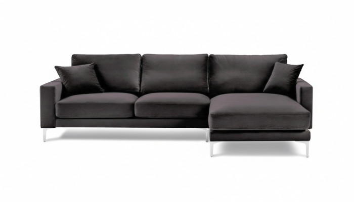 Black Velvet Corner Sofa Fabric Living Room Design Couches Upholstered Sofa Sofas New