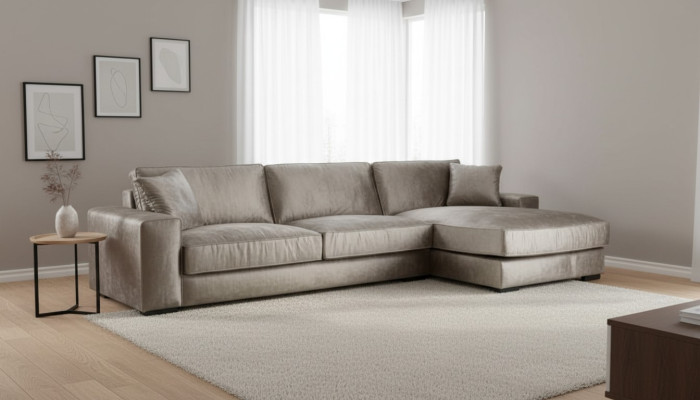Brown corner sofa fabric living room sofas Italian design couches upholstered sofa