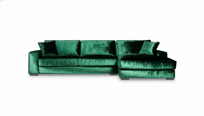 Green corner sofa, fabric sofa, living room design couches, upholstered sofas, large velvet, new.