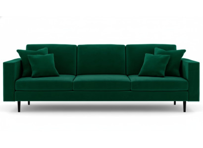 Green fabric living room design couches upholstered sofa sofas XXL big four-seater new