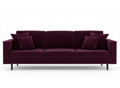 Bordeaux wine red fabric living room sofas Italian furniture design couches upholstery
