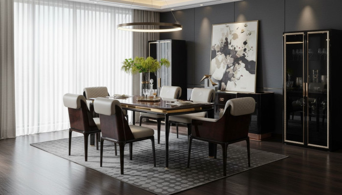 Dining Table Brown Designer Tables Modern Design Furniture Luxury Dining Room