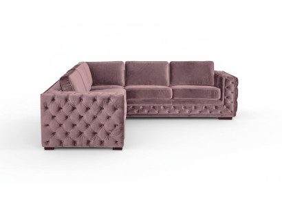 Corner sofa pink velvet living landscape couch corner suite upholstery old pink furniture design