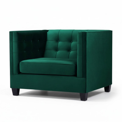 Chesterfield armchair living room modern textile fabric green creative furniture new