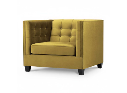 Chesterfield Armchair Textile Fabric Beige Creative Furniture New Living Room