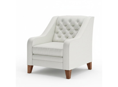 Armchair Textile Fabric White Creative Furniture New Living Room Modern Chesterfield