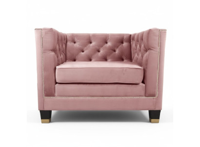 Chesterfield Armchair Textile Fabric Purple Creative Furniture New Living Room Modern