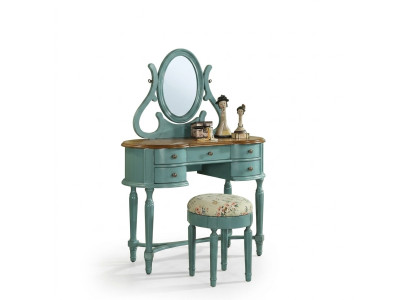 Vanity stool console dressing tables desk consoles secretary mirror 2-piece.
