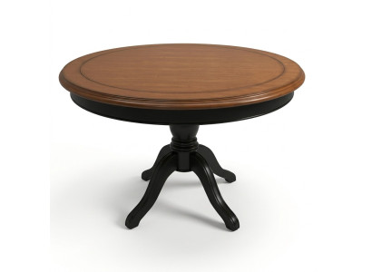 Dining room table round 122 cm solid wood dining table kitchen table real wood new