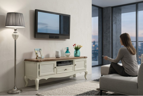 Sideboard TV lowboard rtv cabinet table living room wood classic country furniture