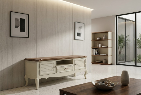 Sideboard TV lowboard rtv cabinet table living room wood classic country furniture
