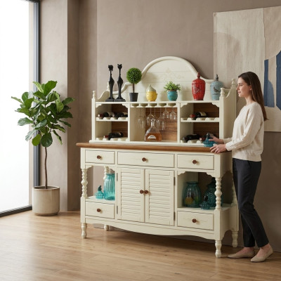 Sideboard furniture dresser sidewood board cabinet living room wood luxury.