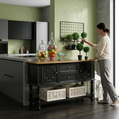 Tall cupboard, dresser, sideboard for living-dining room, wooden sideboards, sideboard.