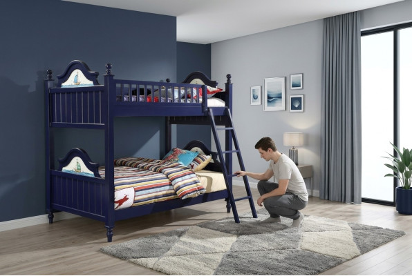 Classic bunk bed children's bed kids' room bed loft bed