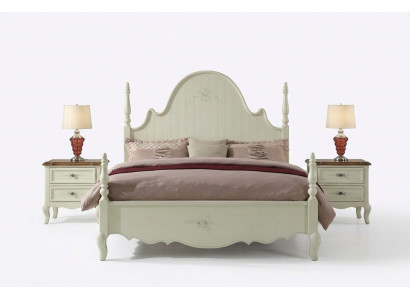 Distinctive white bedroom set in a classic style