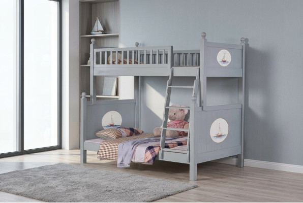 Elegant kids room bed, bunk bed, luxury youth bed, high loft beds