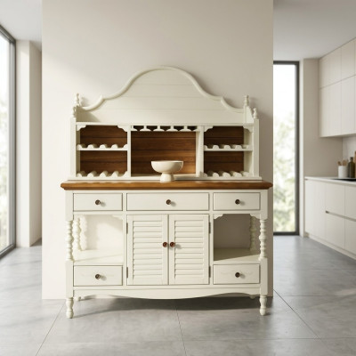 Classic wooden sideboard, country style furniture, cabinet, dresser, sideboards, cabinets.