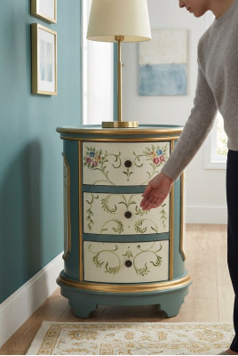 Nightstand Night Cabinet Dresser Console Side Luxury Side Table Table New