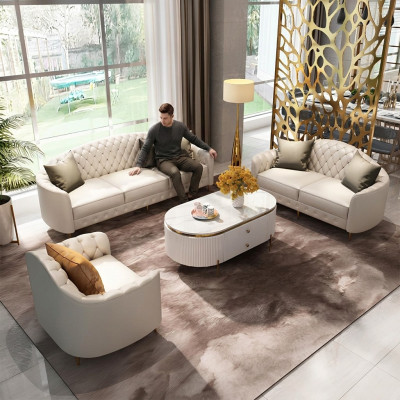 Sofa set 3+2+1 seater set design sofas upholstered couches modern leather couch