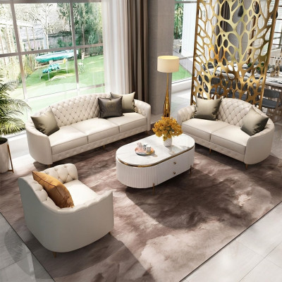 Sofa set 3+2+1 seater set design sofas upholstered couches modern leather couch