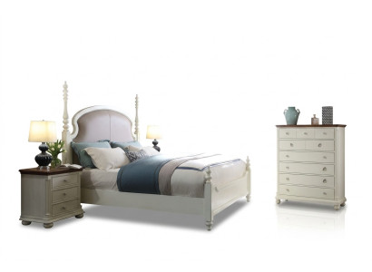 Bed, Nightstand, Stool, 4-piece Bedroom Set, Modern Design, Luxury, New Beds