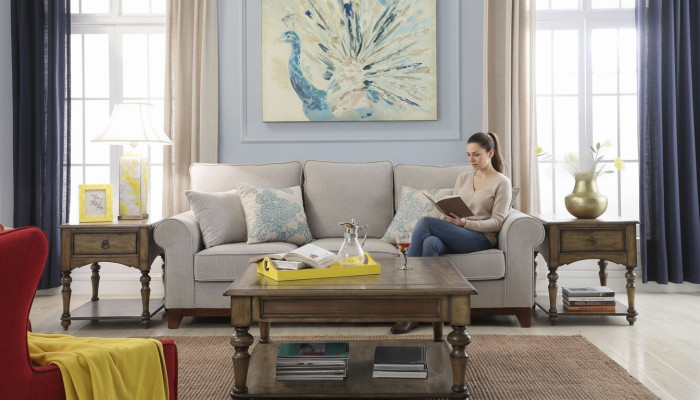 Classic coffee table wooden table side tables decor living room wood