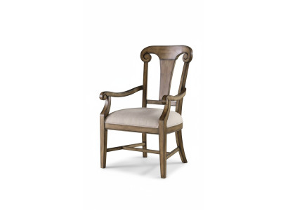 Chair Brown Design Living Room Dining Room Wooden Chairs Upholstered with Armrest New