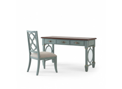 Desk office furniture wood shelves office table dining table chair 2-piece