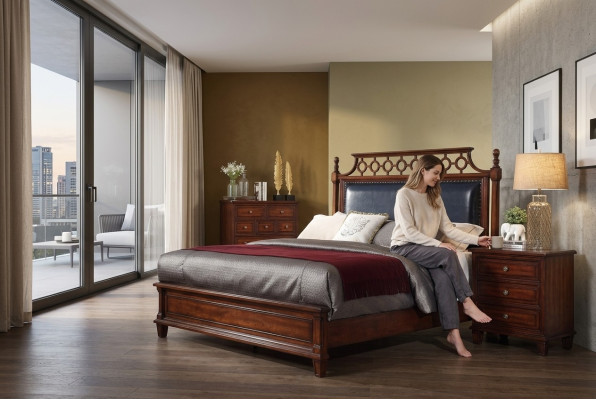 Designer Italian furniture bed double bedroom 180x200cm new beds leather