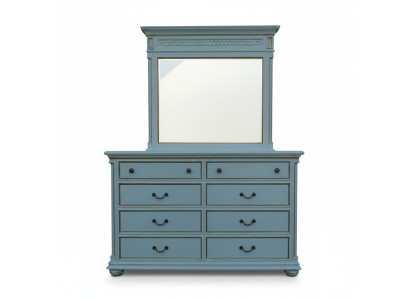 Elegant style furniture bedroom dresser cabinet classic sideboard with mirror