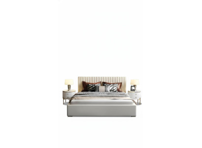 Designer bed bedroom double bed beds leather hotel luxury upholstery 180/200cm