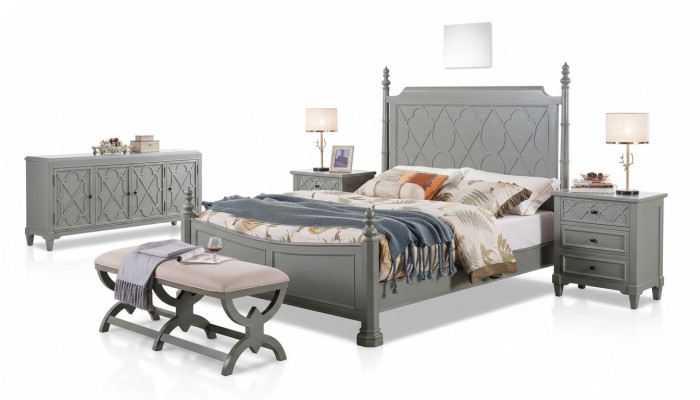 Classic bed, 2x bedside tables, 3-piece bedroom set, new luxury bed 150x200 new