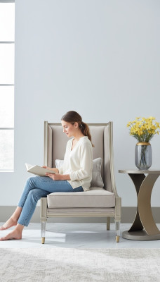 Classic wingback armchair, armchair, couch, sofa, upholstery, seat, lounge, relax, club, fabric