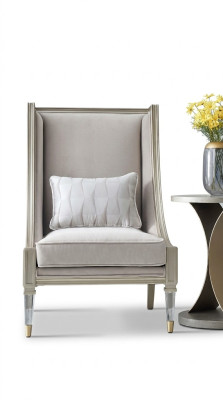 Classic wingback armchair, armchair, couch, sofa, upholstery, seat, lounge, relax, club, fabric